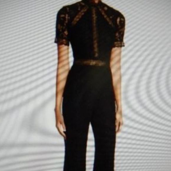 alexis black lace jumpsuit